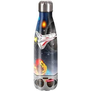 Isolierte Trinkflasche 0,5 Liter  Blau, Schwarz