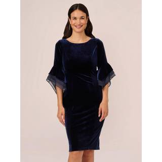 Adrianna Papell Velvet Bell Sleeve Short Kjole38