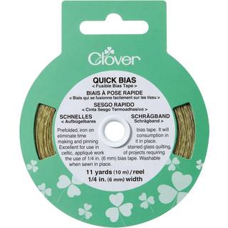 Quick Bias Fusible Bias Tape 1/4x11yd-Gold Lame '