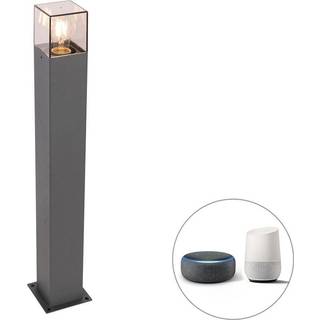 Smart stående udendørslampe antracit 70 cm inkl. WiFi P45 - Danmark