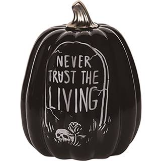 Never Trust the Living Gothic Kürbis Deko 24cm