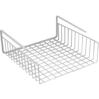 Sydlige hjemmevarer under hyldekurv Wire Wrap Rack White Storage Organizer til Kitchen Pantry 12 1/2 """" X 12 1/2 """" X 5 """"