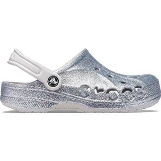 Crocs unisex Baya Glitter Clogs Silver Glitter 42
