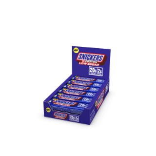12 x Snickers High Protein Bar Low Sugar 57 g Mælkechokolade