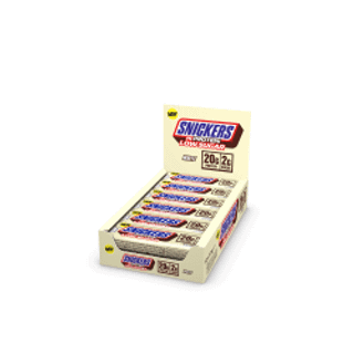 12 x Snickers High Protein Bar Low Sugar 57 g Hvid Chokolade