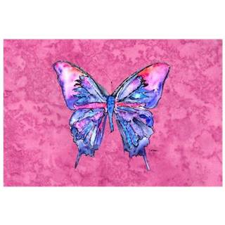 """" Caroline's Treasures 8859PLMT Butterfly på Pink stof placemat multicolor """"
