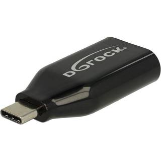Delock USB-C til DisplayPort Adapter - 4K/60Hz - Sort