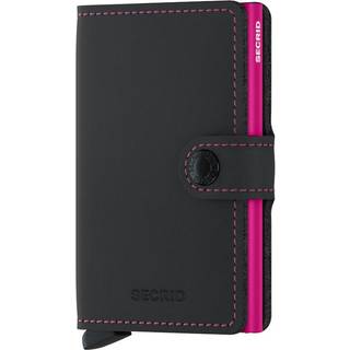 Secrid Mini Wallet Matte Black & Fuchsia