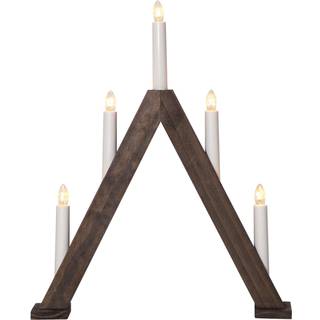 Star Trading - Advent Candlestick Albo - Brown - 41 cm