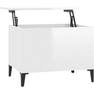 sofabord 60x44,5x45 cm konstrueret træ hvid