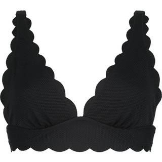 Hunkemöller Triangle bikinitop Scallop sort - M