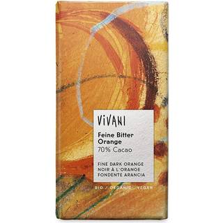 Vivani chokolade bitter m/orange Ø - 100 g.