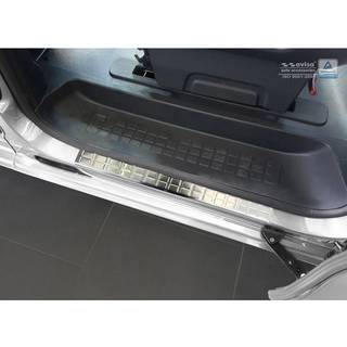 Indstigningslister - Jumpy, SpaceTourer, Vivaro, Expert, Traveller & ProAce (Verso) 2016-> Rustfrit Stål - Børstet Stål m. &#39;Rektangulær&#39; design (sæt til bagdøre)