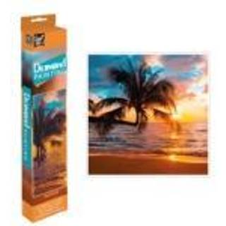 Diamond art / Diamond painting - Solnedgang, 30x30 cm.