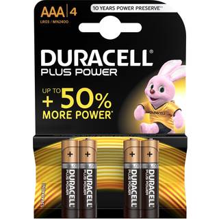 Batterier DURACELL AAA / MN2400 / LR03 PLUS POWER (4 stk.)