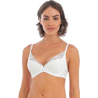 Wacoal Raffine Plunge Push Up Bra - White - D 85