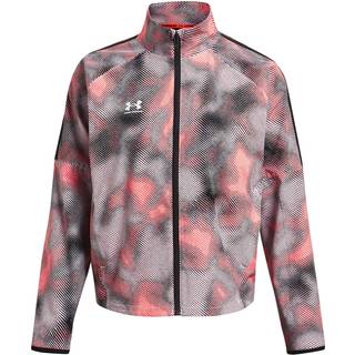 Jakke med hætte Under Armour Challenger Pro Printed Track 1381051-628 Størrelse XS