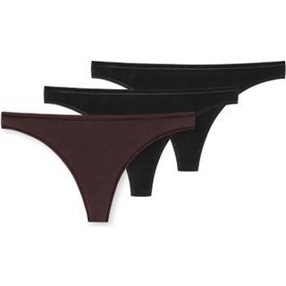 Schiesser 3-pak 95-5 Organic Cotton Thong - Red/Black - 34 * Kampagne *