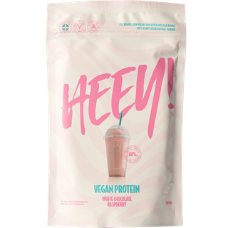Heey! Vegan Plant Protein + Vitamin B12 White Chocolate Raspberry (500 g)