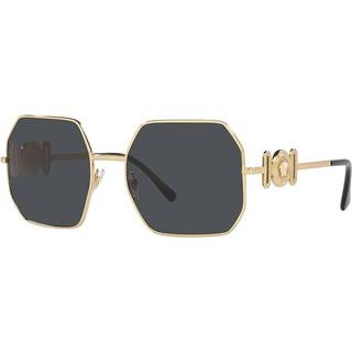 Versace Kvinde VE2248 100287 Solbriller Metal Guld Grå Geometrisk Normal