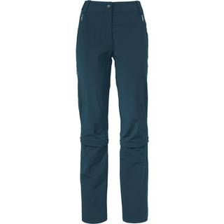 Vaude Women's Farley Stretch Capri T-Zip Pants III Zip off-bukser Damer størrelse 50 - Regular farve sort