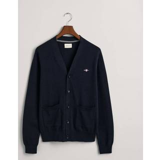 GANT Herre Klassisk cardigan i bomuld med V-hals (4XL)