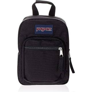 Jansport Big Break Isoleret frokostpose - Lille soft -sidet køler Ideel til klassearbejde eller måltid prep sort sort