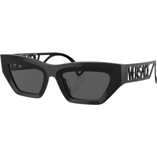 Versace Kvinde VE4432U 523287 Solbriller Acetat Sort Grå Geometrisk Normal