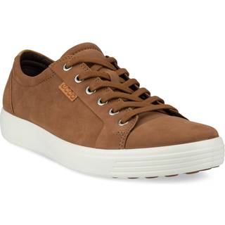 ECCO Soft 7 M - Sneakers i nubuck til herrer - Brun - Size: 39 (UK 6)