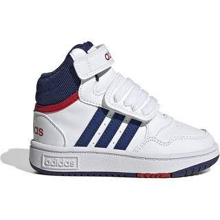 Hoops Mid sko - Cloud White / Victory Blue / Better Scarlet - 22