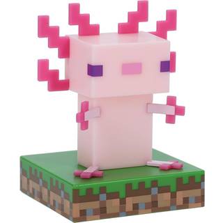 Minecraft Axolotl lampe - lyserød (På lager i varehus)