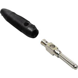 BKL Electronic 072178 Bananstik Stik, lige Stift-diameter: 4 mm Sort 1 stk