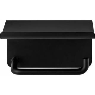 blomus Modo toiletrulleholder med hylde Black