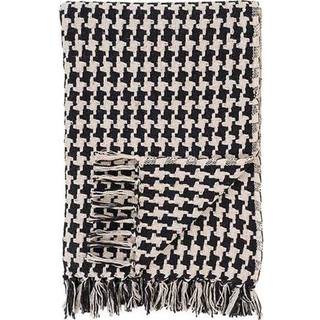 Side plaid 130x180cm sort, beige.