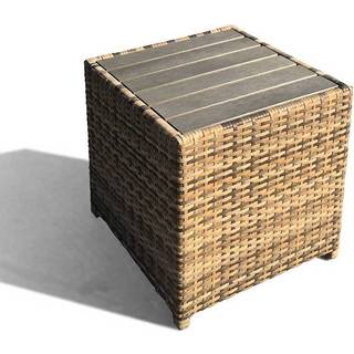 Dacore Fanø Sidebord Polyrattan 40x40x40 cm. - Cappuccino