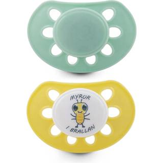 Esska Classic Myre Silikone Sut 2-pak 4-36 m, Green/Yellow