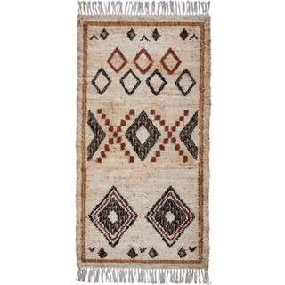 House Doctor Kesh Tæppe 140x70 Cm - Mønstrede tæpper Bomuld Beige - 205080701