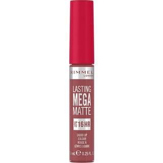 Rimmel Lasting Mega Matte Mat flydende læbestift 16t Skygge Rose & Shine 7,4 ml - 7,4 ml