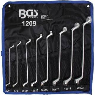 BGS Dobbeltringnøglesæt 6x7-20x22mm, 8 dele
