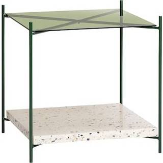 Hübsch Niche Sidebord Grønt/terrazzo - Sidebord & Aflastningsbord Jern Hvid - 021221