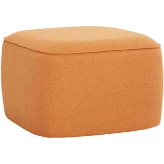 Hübsch Cube Puf - Sækkestole & Puffer Polyester Orange - 021323