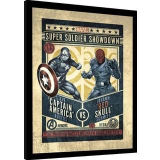 MARVEL - Captain America VS Red Skull - Collector Print