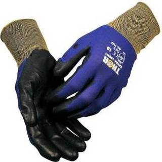 THOR Extra Light fingerdyppet PU handske polyester/PA Str. 10 blå