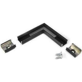 Profilsamler SLIM8 90DEG - Sort anodiseret