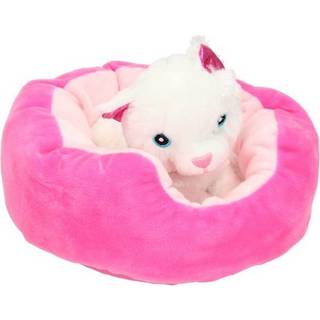 Toi-Toys Plush dog/cat in Basket - Assorted