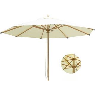 Hoffmann Cannes Olefin Parasol - Bøg - Ø3,5 m. Natur