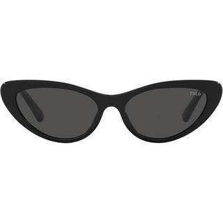 Polo Ralph Lauren Kvinde PH4199U 500187 Solbriller Acetat Sort Grå Cat Eye Normal