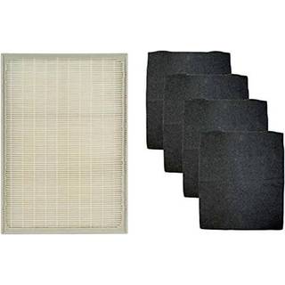 Nispira True HEPA-filter (lille) med 4 pre-carbonfiltre kompatible med Whirlpool Whispure Air Purifier-modeller AP150 AP250 AP25030K APR25530L AP