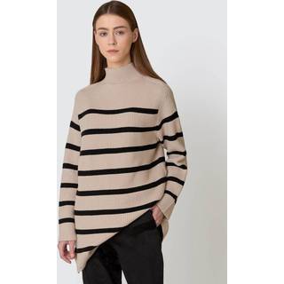 DaytonBZKylie knit - Sand w. black stripe