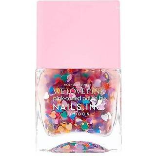 Kissing In Kensington Rainbow Heart Topper Nail Polish